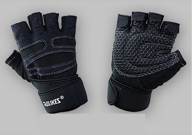 Gants de Musculation Demi-Doigts — Fitness Haltérophilie Respirants Antidérapants