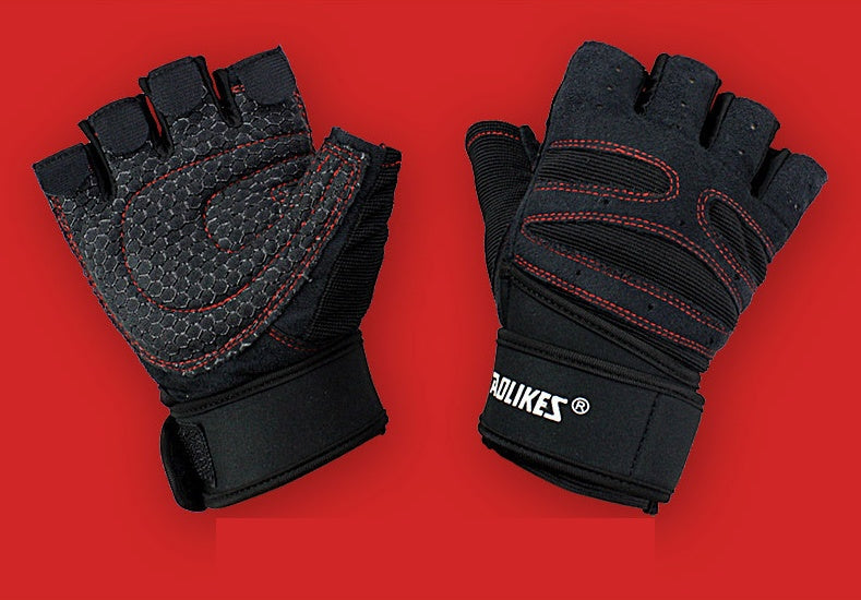Gants de Musculation Demi-Doigts — Fitness Haltérophilie Respirants Antidérapants