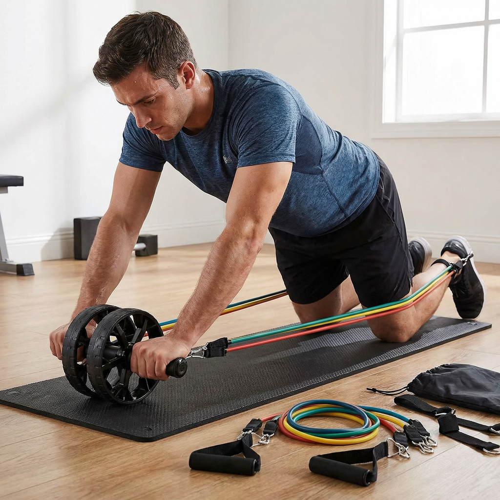 Roulette Abdominale  — Roue Fitness Silencieuse