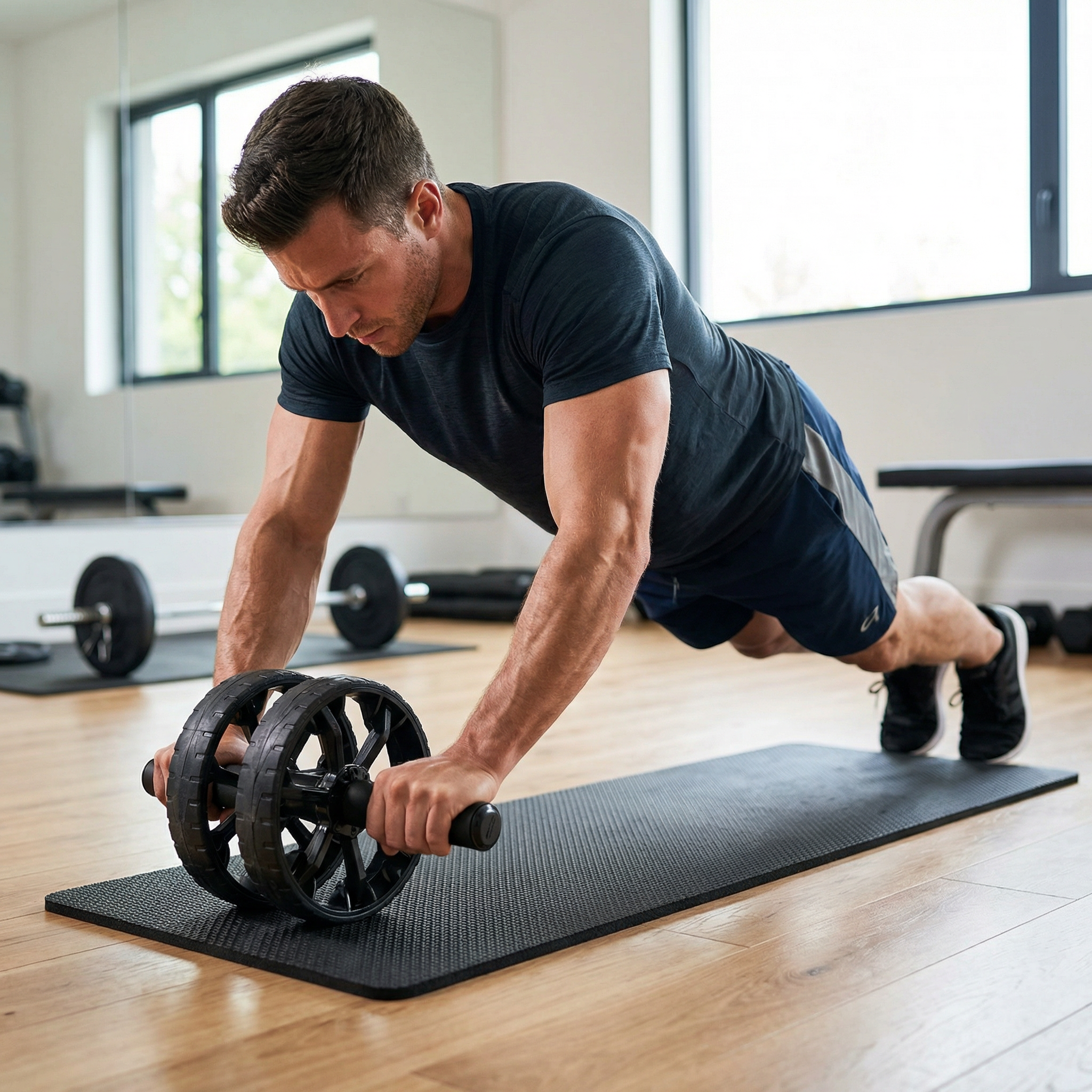Roulette Abdominale  — Roue Fitness Silencieuse
