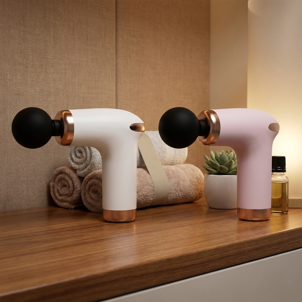 Pistolet de Massage Compact — Récupération Musculaire Silencieuse