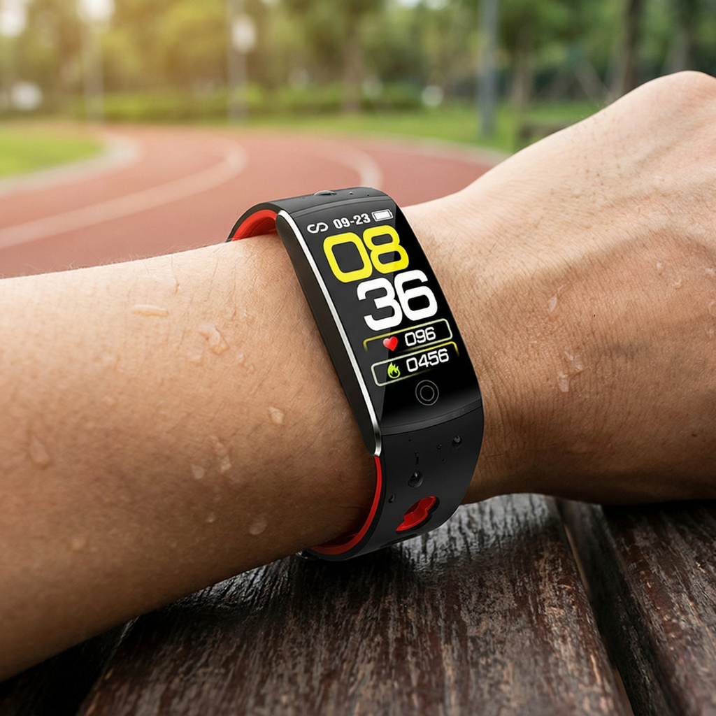 Montre Connectée Santé Premium — Température, Tension, SpO2, Sommeil & Sport